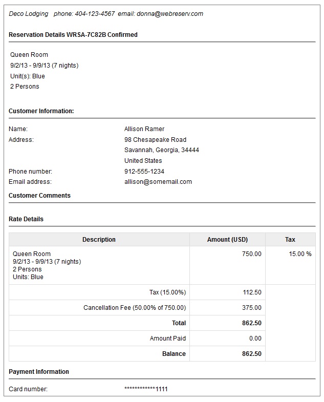 Standard Print Form